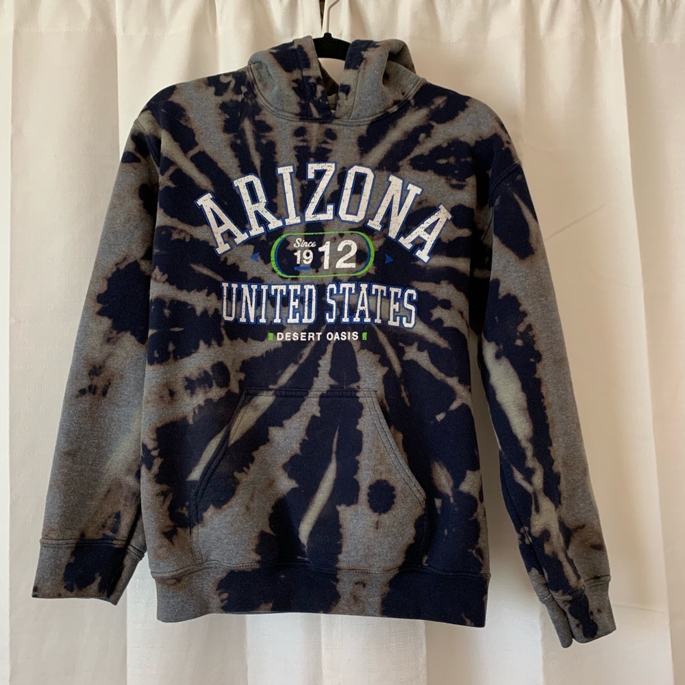 Custom Arizona Bleach Dyed Hoodie